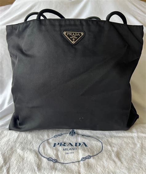 prada silver tote bag|Prada tote bag vintage.